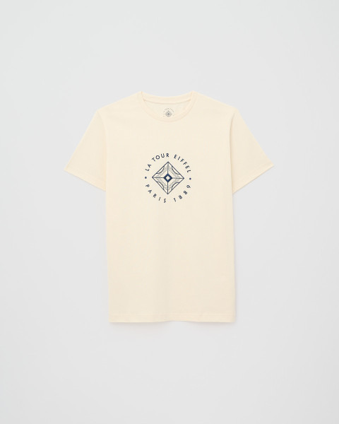 Camiseta de algodón crudo y azul – Tienda de la Torre Eiffel