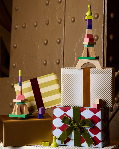 Stackable Wooden Eiffel Tower - VILAC